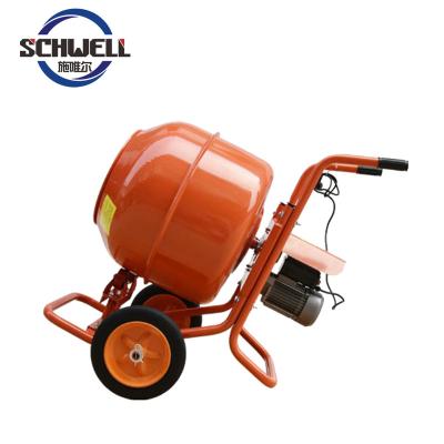 China Engineering and Construction Manual Portable Rotary Cylinder Mini Cement Concrete Mixer for sale