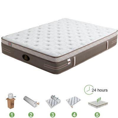 China Hot Selling Hypoallergenic Comfortable Queen Size OEM Comfortable Customized King Size Mattresses Sleep Box Spring Well for sale