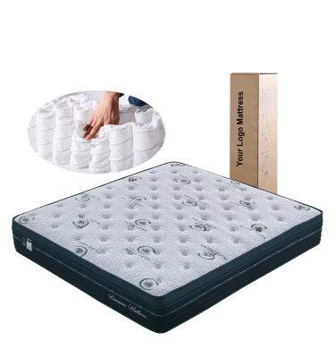 China Hypoallergenic Aloe Vera King Spring Mattress Vacuum Compress Packing Colchon Manufacturer In China for sale