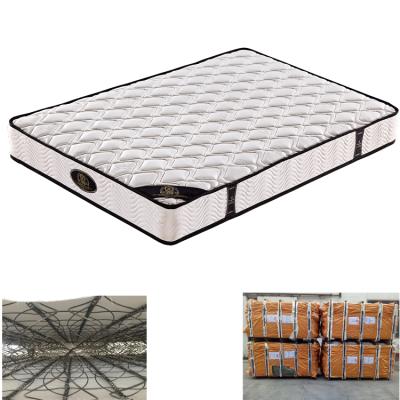 China Best Wholesale Price 8 Inch Flat Compressed Spring Bunk Bed Mattress Hypoallergenic Tight Top Vacuum for sale