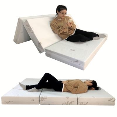 China Kaneman 6 Inch Memory Foam Mattress Floor Mattress Sofa Foldable Portable Mattress Roll Triple Packing for sale