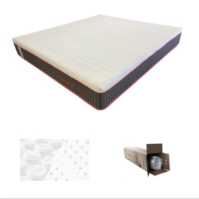 China Top Selling Hypoallergenic Queen Size Latex Mattress 10 Inch Pocket Spring Bed Mattress Best In A Box for sale