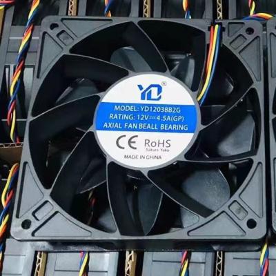 China Computer case size120*120*38mm fan model RZ12038 4pin 6pin Axial DC 12v 3.12A industrial fans in stock for sale