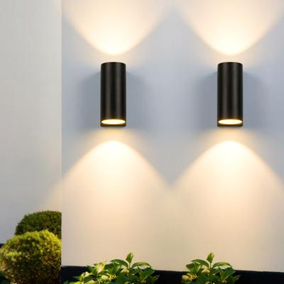 China Modern Double Head 6W LED Indoor Wall Lamp Through Aluminum Decorate Wall Sconce Bedroom LED Wall Light for sale