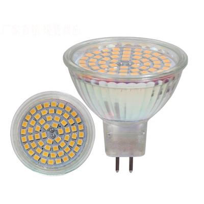 China CE ROHS 3W 4W 5W GU10 110v 220v 60LEDS SMD MR16 GU5.3 SPOTLAMP 120Degree COB Glass Housing LED Spotlight Energy Saving for sale