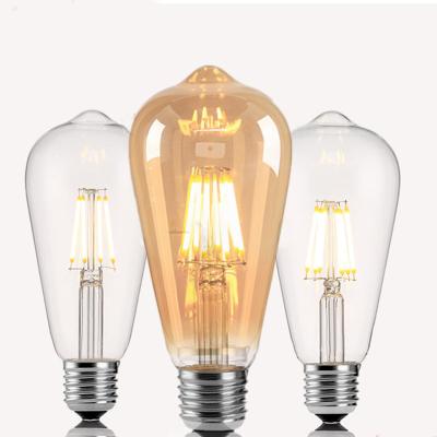 China Wholesale 4W 5W 7W 8W 10W 11W E27 LANDSCAPE GARDEN PARK Decorative Light Bulb ST64 Filament Vintage Edison LED Bulb for sale