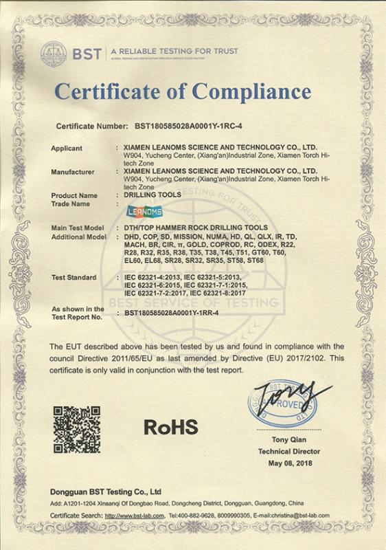 RoHS - Xiamen Leanoms Science And Technology Co., Ltd.