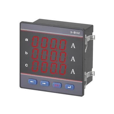 China Panel Current Frequency Meter Price DC/AC Digital Power Meter Current Meter QD72-3AI for sale