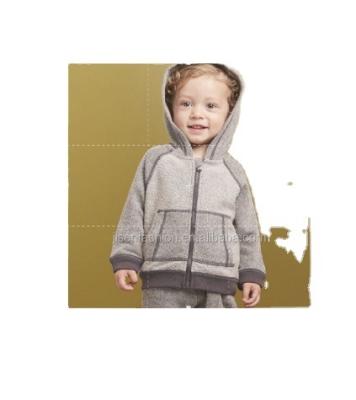 China 2016Spring&Autumn Toddler Baby Breathable And High Quality Plain Infant Kids And Casual Unisex High Collar Zipper Sets Hoodie for sale