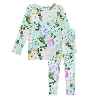 China Kids Thermal Thermal Custom Pajamas Solid Pajamas Set For Kids Summer Cartoon Pajamas Cotton Girls Sleepwear Simple Children's Pajamas for sale