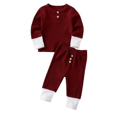 China Wholesale Breathable Autumn Winter Baby Unisex Thermal Pajamas Set for sale