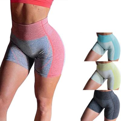 China Breathable Gym Sports Wear Women Custom Logo Shorts Workout High Waisted Sports Fitness Shorts Abbreviation Women 2021 for sale