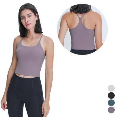 China 2022 Breathable Fitness Clothing Women Shape Tank Tops Wholesale Womens Workout Crop Yoga Tank Tops At Gym for sale