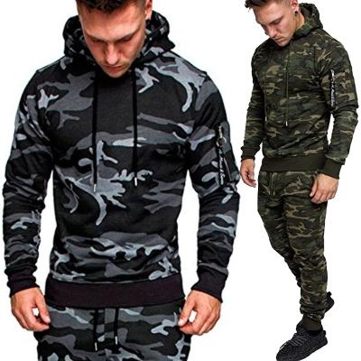 China High Quality Gym Clothing Breathable Men's Tracksuit Set Custom Sweatsuits With Logo Cotton Sweatsuit for sale