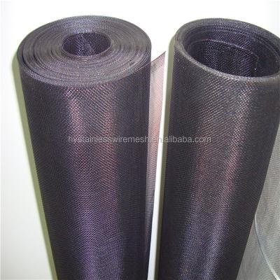 China Strength China Supplier Black Mesh Fabric /Black Vinyl Coated Wire Mesh for sale