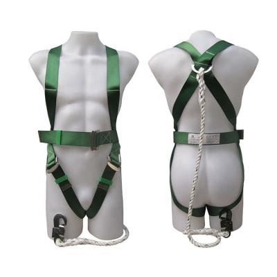 China 100% polyester 100% polyester safety harness with 1 stamping D CLIP and 3 adjustable points for user convenience for sale