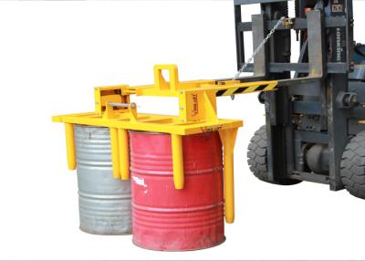 China 800KG Load Capacity DForklift Drum Grabber Mechanical Operation , Forklift Grabber Attachment for sale