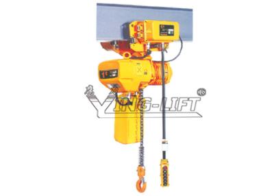 China 3M Height Trolley Electric Chain Hoist  0.5T to 5T  For Workstation for sale