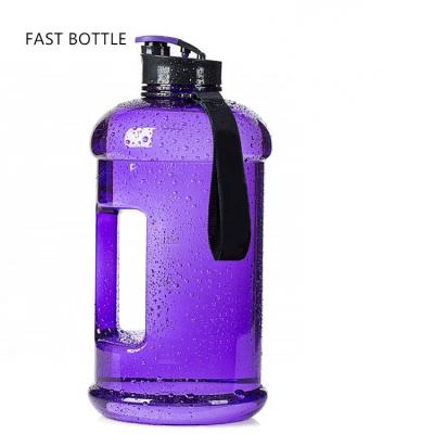 China 2.2 Liter 1.3L Large Capacity BPA Free Eco-Friendly Viable PETG Tritan Pink Gallon Plastic Gym Sports Water Jug Bottle for sale