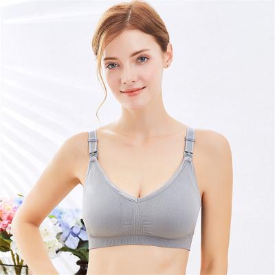 China Sports Bra Wire Free Nursing Bra Women Breastfeeding Clothes Breathable Maternity Nursing Bra for sale