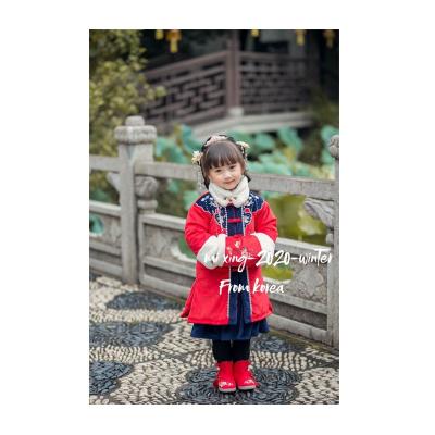 China Baby 2021 polyester low price chinese style hanfu children's clothing two pieces set for sale