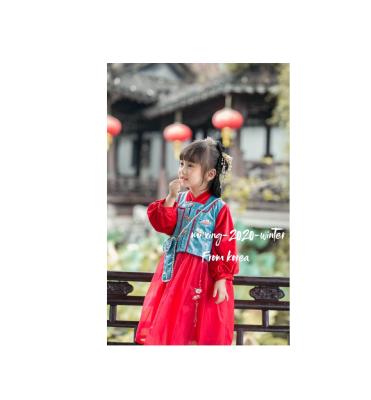 China Boutique Wholesale Girls' Polyester Summer Han Suit Children's Flavor Costume Girls' Han Chinese Clothing for sale