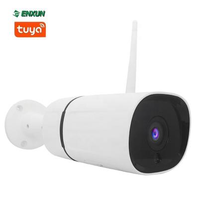 China ENXUN NIGHT VISION 1080P IP Security CCTV Cam 2MP Tuya Smart Wifi Network Bullet Outdoor Wireless Video Surveillance for sale