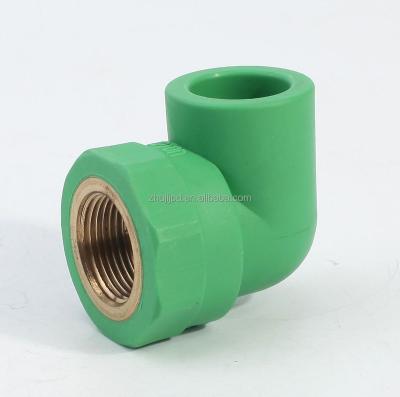 China Hot& PPR cold water pipe connection female elbow plumbing female thread ppr female thread fitting elbow high quality for sale