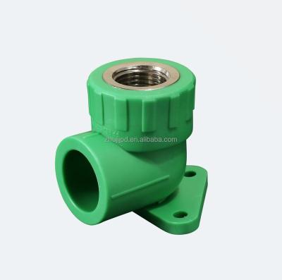 China Hot& PPR cold water pipe connection seated female seated elbow plumbing high quality ppr elbow pipe fitting hardware for sale