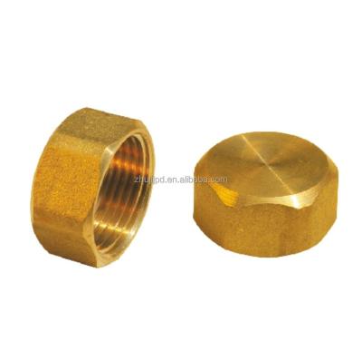 China Hot& High Quality Plumbing Material Brass Female Socket Pipe Fitting Cold Water Pipe Connection Brass Female Socket for sale