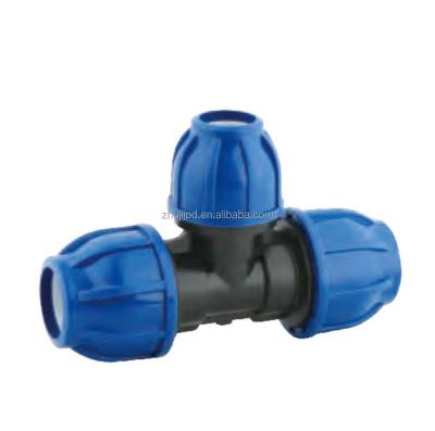 China Hot& cold water pipe connection hdpe reducing tee high quality plumbing material pe reducing tee for sale