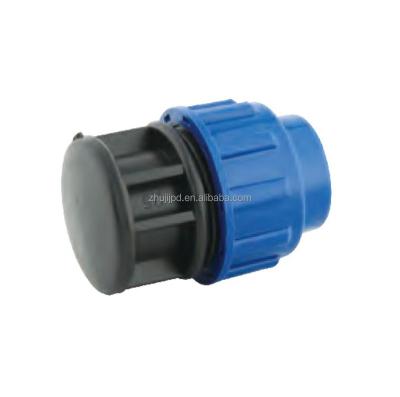 China Hot& High cold water pipe connection HDPE super quality plumbing pipe fittings pe material cap 32mm for sale