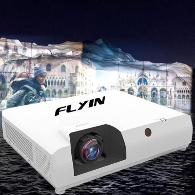 China Flyin E7 4K Proyector de tiro corto con láser 3840x2160 3LCD 7500 ANSI Zoom digital para educación comercial al aire libre US Plug en venta