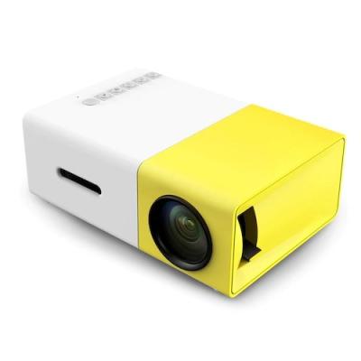 China Tragbare LED Projektoren YG300 Mini Pocket 4k färben sich für Home Theater gelb zu verkaufen