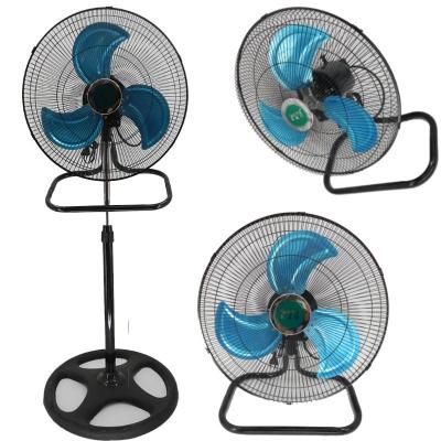 China Rv Fan 3in1 18 Inch Stand Fan With 180 Degree Swing Pedestal Fan Ventilador Stand/Table/Reset Fan for sale