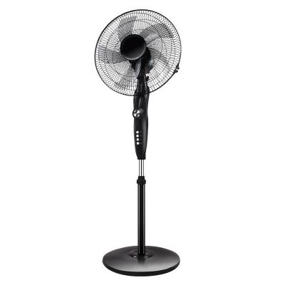 China Standing Most Efficient Electric Floor Stand Fan 16 Inch Oscillating Pedestal Fans 40 Watt With 5 As Blades for sale