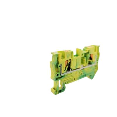 China Embed ConnectionTerminal Block Quality Assurance Accessories Connector Spring Terminal Terminal Block PE Ground Earth for sale