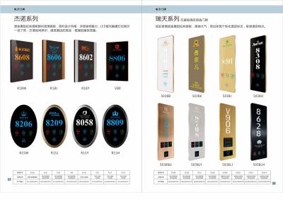 China Placa electrónica de la puerta del número de la puerta del hotel de cinco estrellas en venta