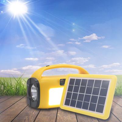 China Renewable solar FM radio solar home power system LED lighting torch solar power kits solar energy system for sale