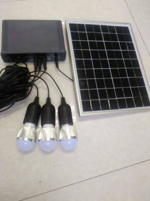 China solar home power system with LED 3W bulbs switch cable solar lithium home for sale