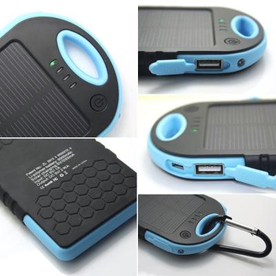 China 5000mAh Solar Charger Power Bank for Mobile Phone OEM/Private Label for sale