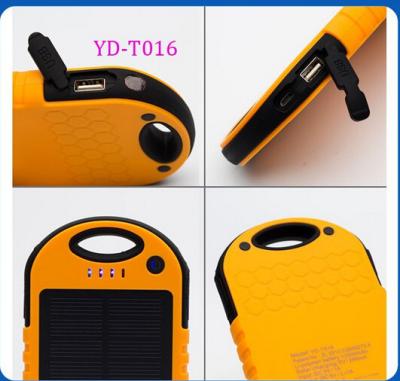 China Portable Waterproof Cell Phone Solar Charger 12000mA for iPhone 6 plus CE/FCC/ROHS/MSDS for sale