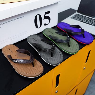 China Wholesale Cheap Personalized Flip Flops Light Slippers Summer Fashion Trend Men's Slippers OEM Anti Spring Style for sale