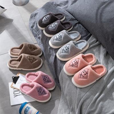 China Fashion Trend Custom Cotton House Soft Unique Logo Most Selling Winter Comfortable Memory Foam Women Indoor Slippers for sale