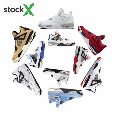 China Newest Fashion Trend Basketball Shoes Women Og High Quality Retro Lightning 4 4s Oreo Aj Sparkle Mens Fashion Sneakers Shoes For Men for sale