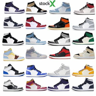 China Newest Breathable Basketball Shoes Women Og High Quality Retro Lightning Oreo 1 Men's Fashion Sneakers Shimmer Aj Shoes Shoes For Men Stocx for sale