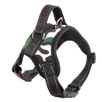 China Wholesale Stocked Breathable Reflective Adjustable Dog Harness Fashion Dog Harness With Handle for sale