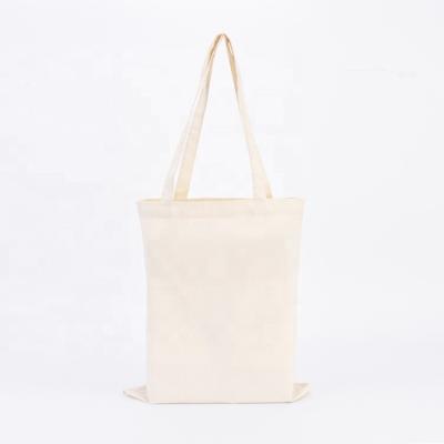 China Natural Shopping White Reusable High Quality Custom Print Cotton Canvas Tote Bag With Logo for sale