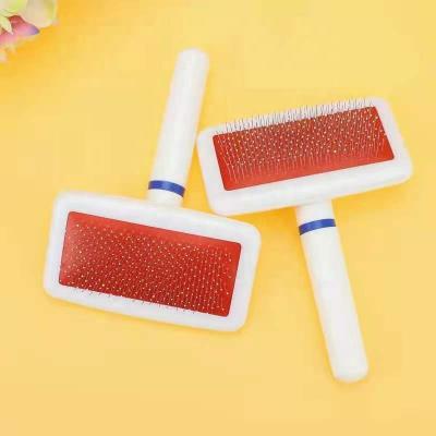 China Wholesale New Multifunctional Stocked Self Cleaning Pet Hair Remover Dog Grooming Brush for sale