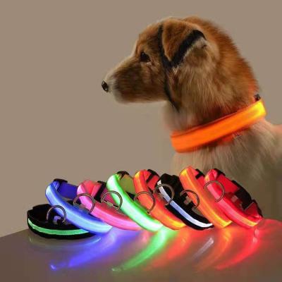 China Factory Product Customized Pet Supplies Usb Rechargeable Light Up Led Dog Collar For Dog for sale